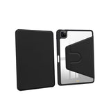 Étui de protection en cuir PU noir pour iPad Air, Air 2 9,7