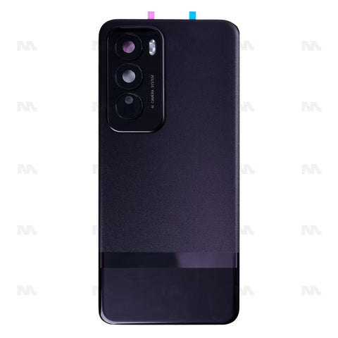 Vitre arrière Oppo Reno12 Pro avec espace pour objectif, couleur marron, OEM