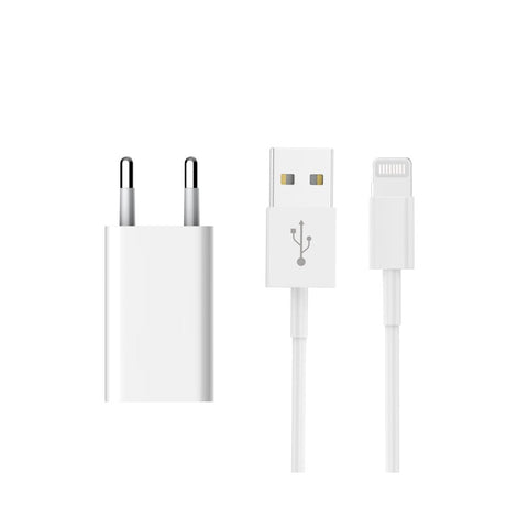 Adaptateur de voyage CH5W02 Lightning vers USB-C 5 W blanc