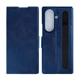 Étui Portefeuille Avec Porte-Stylo Rixus Pour Samsung Galaxy Z Fold8 Ultra Bleu