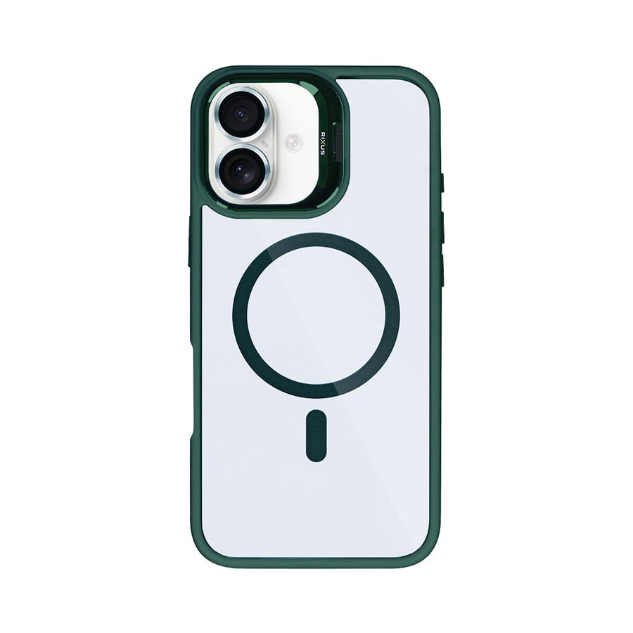 Étui Rixus Classic 03 avec MagSafe pour Apple iPhone 17 vert foncé