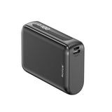 Batterie externe compacte Rixus RXPB24 avec écran numérique 10 000 mAh - Noir
