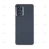 Vitre arrière pour Samsung Galaxy A23 4G A235F avec lentille, noire avec lentille, OEM