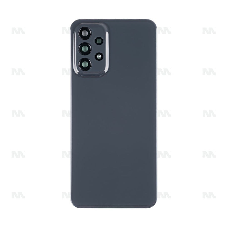 Vitre arrière pour Samsung Galaxy A23 4G A235F avec lentille, noire avec lentille, OEM