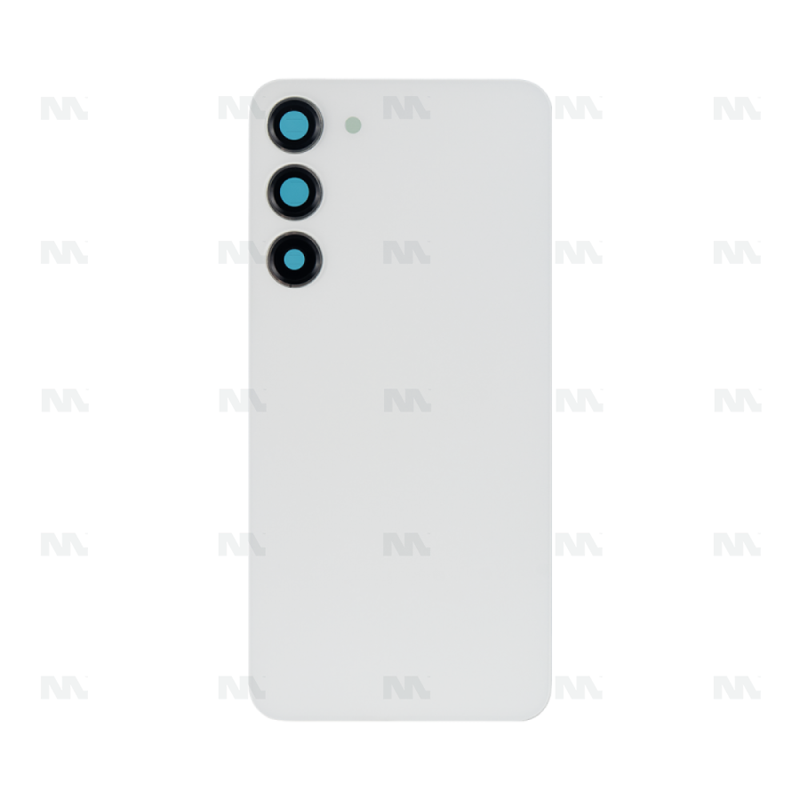 Vitre arrière pour Samsung Galaxy S23 Plus S916B avec lentille crème Original