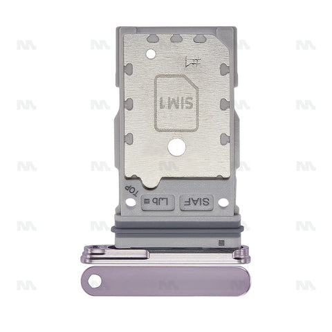 Support de carte SIM Lavande OEM pour Samsung Galaxy S23 S911B, S23 Plus S916B