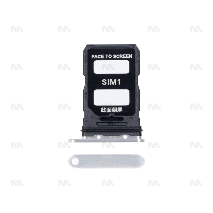 Support pour carte SIM pour Xiaomi 13 Pro – blanc céramique – OEM