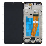 Chassis + Ecran Original OEM + Vitre pour Samsung Galaxy A02s NON EU A025F - Noir