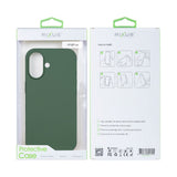 Coque de téléphone souple en TPU Rixus avec MagSafe pour Apple iPhone 16 Plus vert foncé