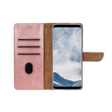 Rixus Bookcase pour Samsung Galaxy S8 Rose