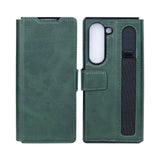 Étui portefeuille Rixus avec porte-stylo pour Samsung Galaxy Z Fold6 vert