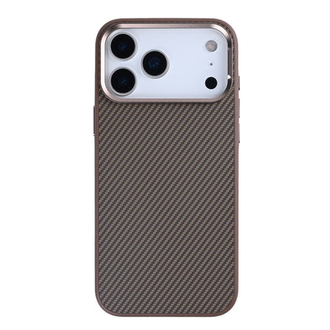 Coque Mag Carbon avec MagSafe pour Apple iPhone 17 Pro - Marron