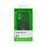 Coque Rixus SnapGrip 360 avec Anneau Support pour Apple iPhone 17 - Noir