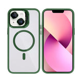 Étui Rixus Classic 03 avec MagSafe pour Apple iPhone 14 Plus vert foncé