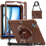 Étui antichoc Rixus RXTC08 pour Apple iPad Pro 13 pouces (2024) Chocolat