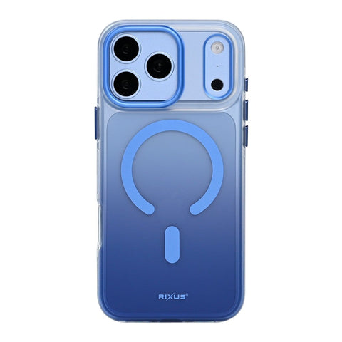 Coque Rixus Aero Shield Compatible MagSafe pour Apple iPhone 17 Pro Max, 18 Pro Max - Bleu