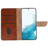 Rixus Bookcase pour Samsung Galaxy S22 5G Marron