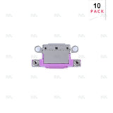 Connecteur de charge rose (10 pièces) pour Apple iPhone 16, 16 Plus