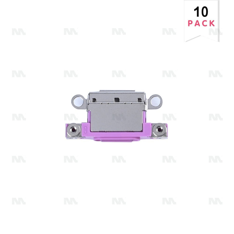 Connecteur de charge rose (10 pièces) pour Apple iPhone 16, 16 Plus