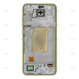 Chassis + Ecran Officiel Service Pack + Vitre pour Samsung Galaxy A35 A356B Lemon