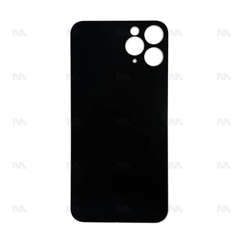 Vitre Arrière Grand Trou Compatible pour Apple iPhone 11 Pro - Blanc