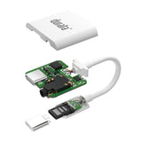 Adaptateur Type C vers 3,55 mm avec audio et charge Durata Rockstar DR-L09
