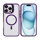 Étui Rixus Classic 03 avec MagSafe pour Apple iPhone 16 Pro Max violet foncé