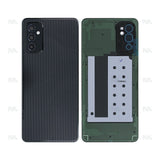 Vitre arrière pour Samsung Galaxy M52 M526B avec lentille noir brillant OEM