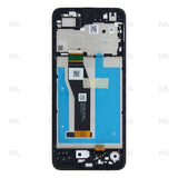 Chassis + Ecran Officiel Service Pack complet + Vitre pour Motorola Moto E13 (XT2345-3) - Noir