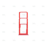 Support pour carte SIM rouge OEM pour Samsung Galaxy A12 Nacho A127F
