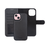 Portefeuille magnétique amovible Rixus Duo pour Apple iPhone 16 Plus Noir