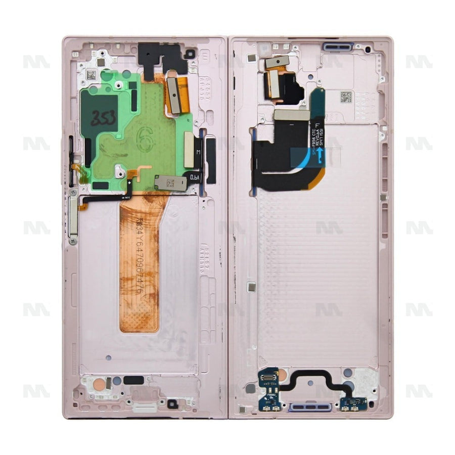 Chassis + Ecran Officiel Service Pack + Vitre pour Samsung Galaxy Z Fold6 F956B - Rose