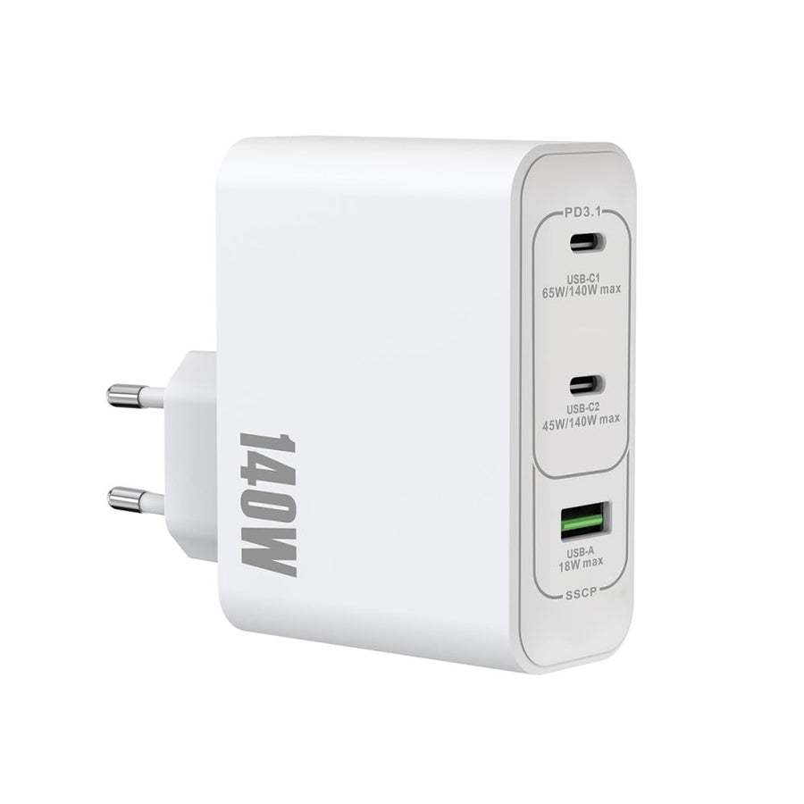 Adaptateur secteur Rixus RXHC140 GaN 140 W blanc