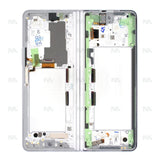 Chassis + Ecran Officiel Service Pack + Vitre pour Samsung Galaxy Z Fold3 F926B - Phantom Silver