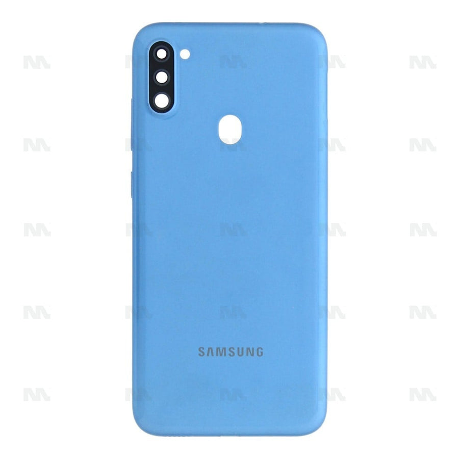 Vitre arrière pour Samsung Galaxy A11 A115F avec objectif bleu OEM