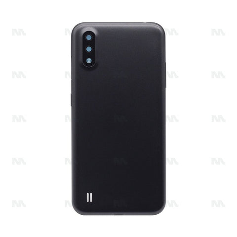 Vitre arrière pour Samsung Galaxy A01 A015F avec objectif noir OEM