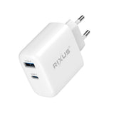 Chargeur Secteur USB-C/A 45W Rixus RXHC03D (Présentoir Comptoir 02)