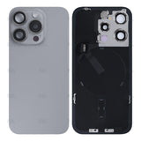 Vitre Arrière avec NFC pour Apple iPhone 15 Pro, cadre de caméra agrandi, titane naturel reconditionné