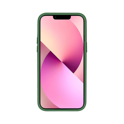 Étui Rixus Classic 03 avec MagSafe pour Apple iPhone 13 Pro vert foncé