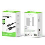 Câble de recharge Rixus RXUC39AL USB-A vers Lightning en nylon, 3 m, noir