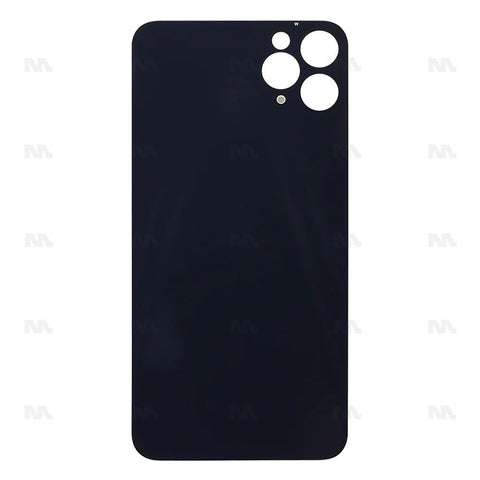 Vitre Arrière Grand Trou Compatible pour Apple iPhone 11 Pro Max - Blanc