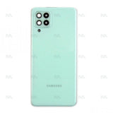 Vitre arrière pour Samsung Galaxy A22 A225 avec objectif, couleur menthe, OEM