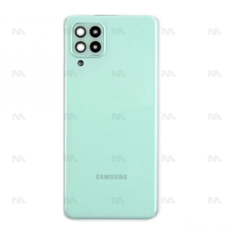 Vitre arrière pour Samsung Galaxy A22 A225 avec objectif, couleur menthe, OEM