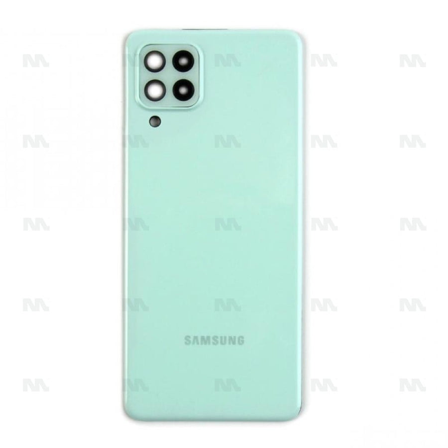 Vitre arrière pour Samsung Galaxy A22 A225 avec objectif, couleur menthe, OEM