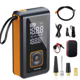 Pompe à air 4 en 1 Rixus RXAP05 avec démarreur de secours, noir