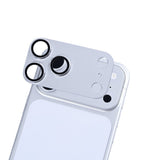 Protection ultra transparente pour appareil photo Rixus pour Apple iPhone 17 Pro Max argenté