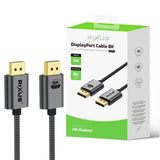 Câble DisplayPort - 8K - 200 cm - Rixus RXDP12 - Gris sidéral