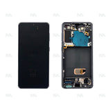 Chassis + Ecran Officiel Service Pack + Vitre pour Samsung Galaxy S21 5G G991B Camera - Phantom Grey