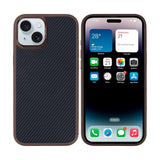 Coque Mag Carbon avec MagSafe pour Apple iPhone 15 Plus - Marron