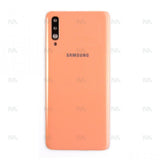 Vitre arrière pour Samsung Galaxy A70 A705F avec objectif corail OEM
